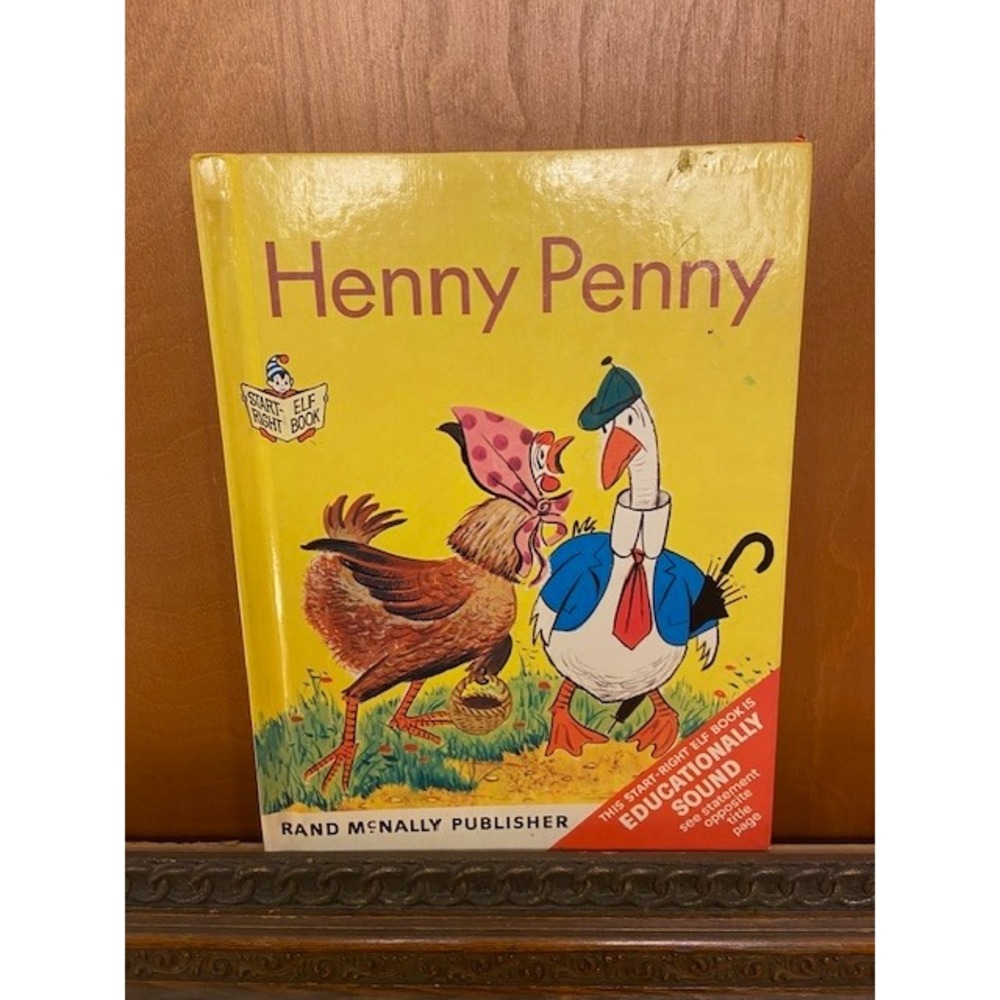 Vintage 1966 Henny Penny Rand McNally Start-Right Elf Book Hardcover Wadsworth